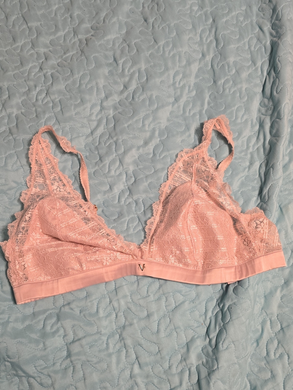 Victoria's Secret Pink Lace Bralette - Light Pink
